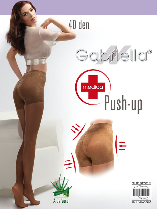 Gabriella Classic 40 Push Up Tights Beige